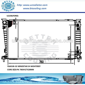 Ford Windstar Auto-Karosserieteil-Kühler 99-03/MONTEREY 04 OEM:1F2H8005AA/1F2Z8005AA